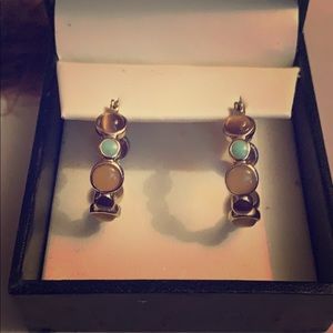 Gold hoop earrings